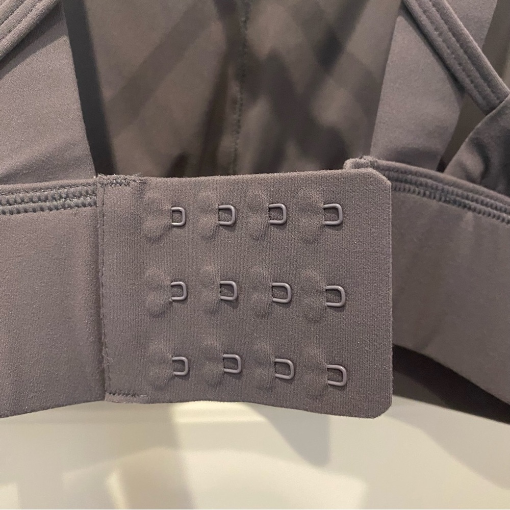 Women's Charcoal Sports Bra - Picture 4 of 5